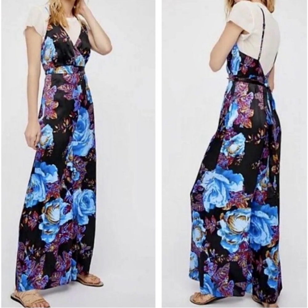 Free People Cabbage Rose Jumpsuit Size 6